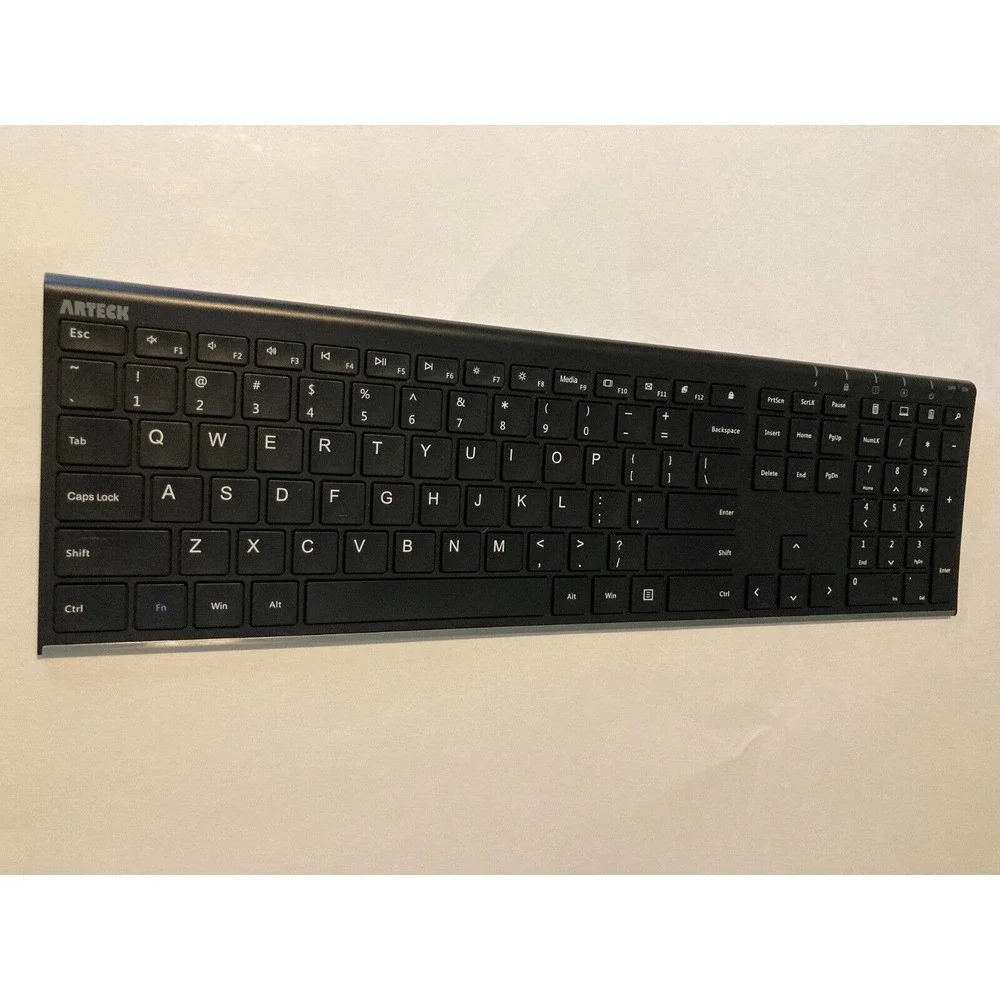Arteck HW192 Universal Slim Stainless Steel Wireless Keyboard missing dongle
